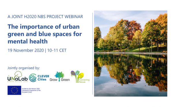 Webinar: The importance of urban green and blue spaces for mental health